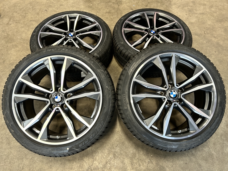 19 inch originele M velgen + winterbanden BMW X1 F48 X2 F39 style 715 M 8008616