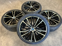 19 inch originele velgen + zomerbanden BMW 3 serie G20 G21 style 635 5A2A390 / 5A2A399