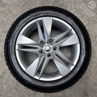 17 inch originele velgen + winterbanden  Skoda Superb 3V0601025BH