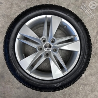 17 inch originele velgen + winterbanden  Skoda Superb 3V0601025BH