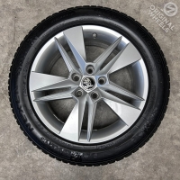 17 inch originele velgen + winterbanden  Skoda Superb 3V0601025BH