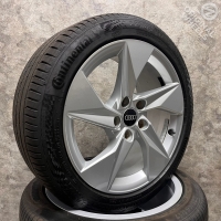 17 inch originele velgen + zomerbanden Audi A3 s line 8Y0601025A set B