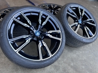 22 inch originele velgen + zomerbanden BMW X5 X6 G05 G06 747 6856025 6856026