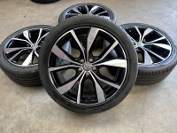 18 inch originele Misano velgen + zomerbanden VW t-cross | Taigo zwart | zilver 2G7601025F