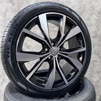 18 inch originele Misano velgen + zomerbanden VW t-cross | Taigo zwart | zilver 2G7601025F