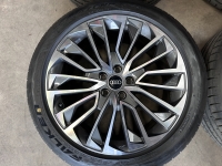 19  inch originele velgen + zomerbanden Audi A6 A7 4K C8 4K0601025BD set 2