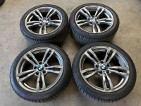 18 inch originele velgen + winterbanden BMW 3 4 serie style 441 M 7852491 7852492