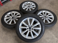 17 inch originele Merano velgen + winterbanden Volkswagen Passat 3G0071497C set B