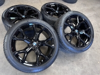 21 inch originele velgen + winterbanden BMW X5 X6 style 741 M 8071998 8071999 set 1