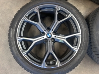 21 inch originele velgen + winterbanden BMW X5 X6 style 741 M 8071998 8071999 set 1