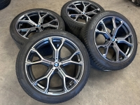 21 inch originele velgen + winterbanden BMW X5 X6 style 741 M 8071998 8071999 set 1