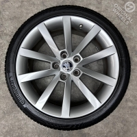18 inch originele velgen + zomerbanden Skoda Octavia 5E0601025Q