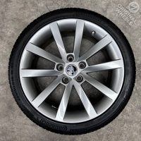 18 inch originele velgen + zomerbanden Skoda Octavia 5E0601025Q