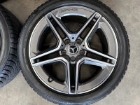 18 inch originele AMG velgen + winterbanden Mercedes A B klasse CLA antraciet A1774011500