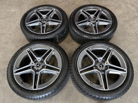 18 inch originele AMG velgen + winterbanden Mercedes A B klasse CLA antraciet A1774011500