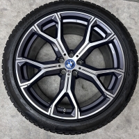 21 inch originele velgen + winterbanden BMW X5 X6 style 741 M 8071998 8071999 set 2