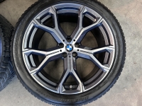 21 inch originele velgen + winterbanden BMW X5 X6 style 741 M 8071998 8071999 set 2