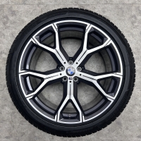 21 inch originele velgen + winterbanden BMW X5 X6 style 741 M 8071998&nbsp;8071999