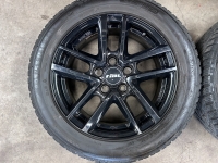 16 inch Rial velgen + winterbanden VW Golf - Caddy / Audi A3 zwart