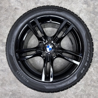 18 inch originele velgen + winterbanden BMW 3 4 serie style 400 M zwart 7845881