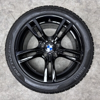 18 inch originele velgen + winterbanden BMW 3 4 serie style 400 M zwart 7845881