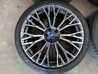 22 inch originele velgen + zomerbanden BMW X5 X6 745I 6883763 6883764
