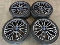 22 inch originele velgen + zomerbanden BMW X5 X6 745I 6883763 6883764
