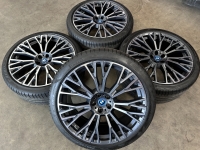 22 inch originele velgen + zomerbanden BMW X5 X6 745I 6883763 6883764