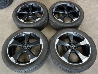 20 inch originele rotor velgen + winterbanden Audi Q5 80A601025AQ set 2