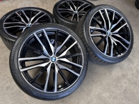 22 inch originele velgen + zomerbanden BMW X5 X6 G05 G06 742 M 8090013 8090014
