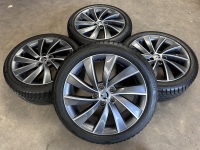 18 inch originele velgen + winterbanden Skoda Octavia RS 5E0601025AS