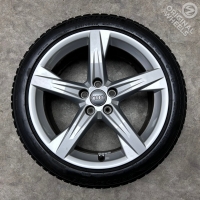 18 inch originele velgen + winterbanden Audi A4 B9 B8 80A601025BE set 1