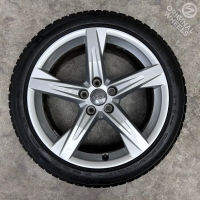 18 inch originele velgen + winterbanden Audi A4 B9 B8 80A601025BE set 1