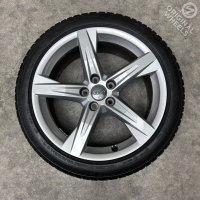 18 inch originele velgen + winterbanden Audi A4 B9 B8 80A601025BE set 1