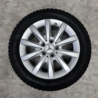 16 inch originele velgen + winterbanden Mercedes A B klasse CLA A2464010500 set 2