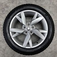 17  inch originele  velgen + winterbanden Skoda Octavia 5E3601025AC