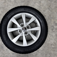 14 inch originele velgen + zomerbanden Skoda Citigo 1ST601025E