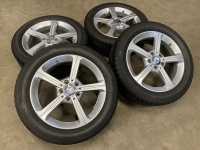 17 inch originele velgen + Bridgestone winterbanden Mercedes A, B klasse CLA  A1774011200 set 2