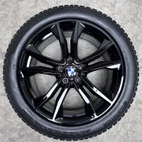 19 inch originele M velgen + Hankook winterbanden BMW X1 X2 IX1 IX2 style 715 M 8008616 zwart