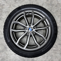 18 inch originele velgen + winterbanden BMW X1 X2 style 711 M 6877550 set 2