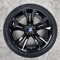 19 inch originele M velgen + winterbanden BMW X1 F48 X2 F39 style 715 M 8008616 zwart