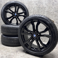 19 inch originele M velgen + winterbanden BMW X1 F48 X2 F39 style 715 M 8008616 zwart