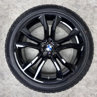 19 inch originele M velgen + zomerbanden BMW X1 F48 X2 F39 style 715 M 8008616 zwart