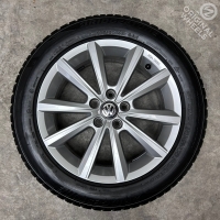 16 inch originele Merano velgen + winterbanden Volkswagen Polo 2G0601025AF set 1