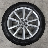 16 inch originele Merano velgen + winterbanden Volkswagen Polo 2G0601025AF set 4