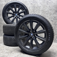 18 inch originele velgen + winterbanden BMW 5 serie G30 G31 style 684 set 2