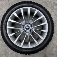 18 inch originele velgen + winterbanden BMW 5 serie style 632 6863418 set 1