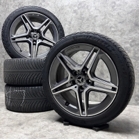 18 inch originele AMG velgen + winterbanden Mercedes C klasse W205 A2054019500 A2054019600