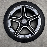 18 inch originele AMG velgen + winterbanden Mercedes C klasse W205 A2054019500 A2054019600