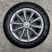 16  inch originele velgen + winterbanden Skoda Octavia 5E3601025B